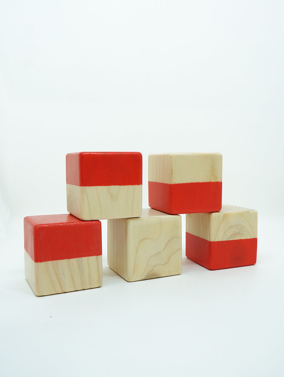 SIMPLE BLOCKS I 25 pc wooden block set I best for open-ended play & spatial learning I Unique wooden toy for 2 years+