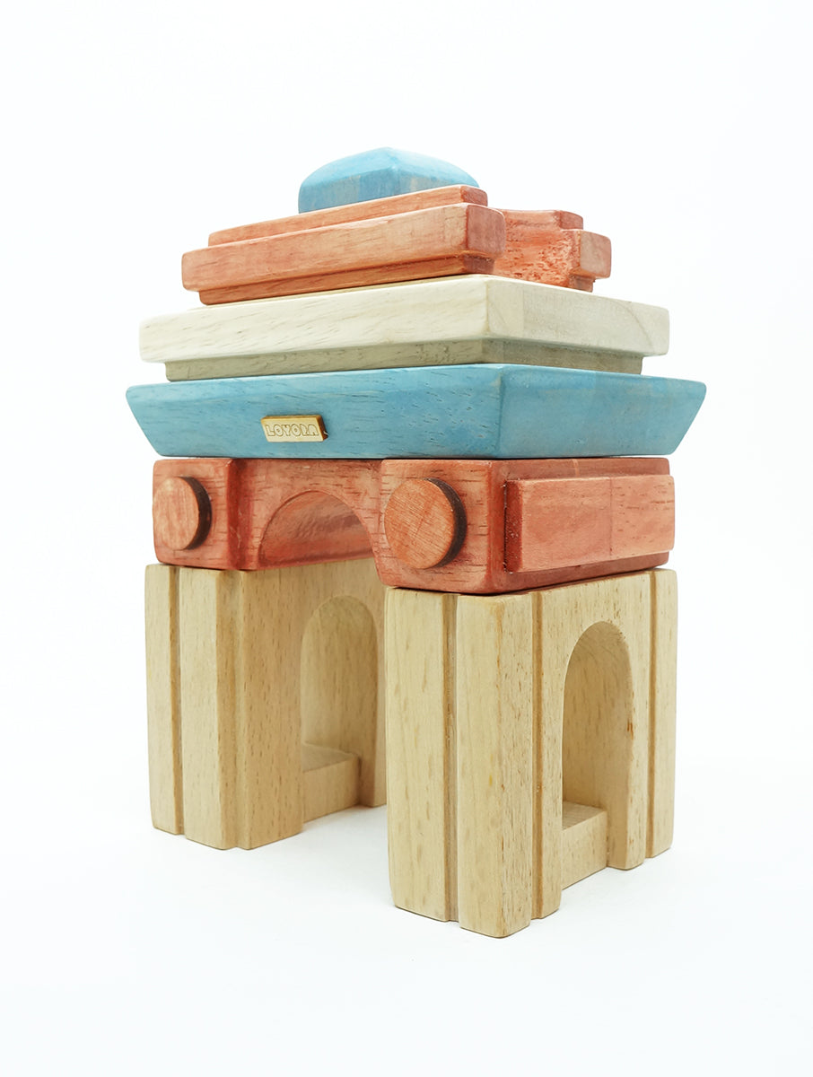 India Gate wooden Block puzzle I 6 pc wooden puzzle I best for concentration I Builds focus & Problem solving skills I 2 years+