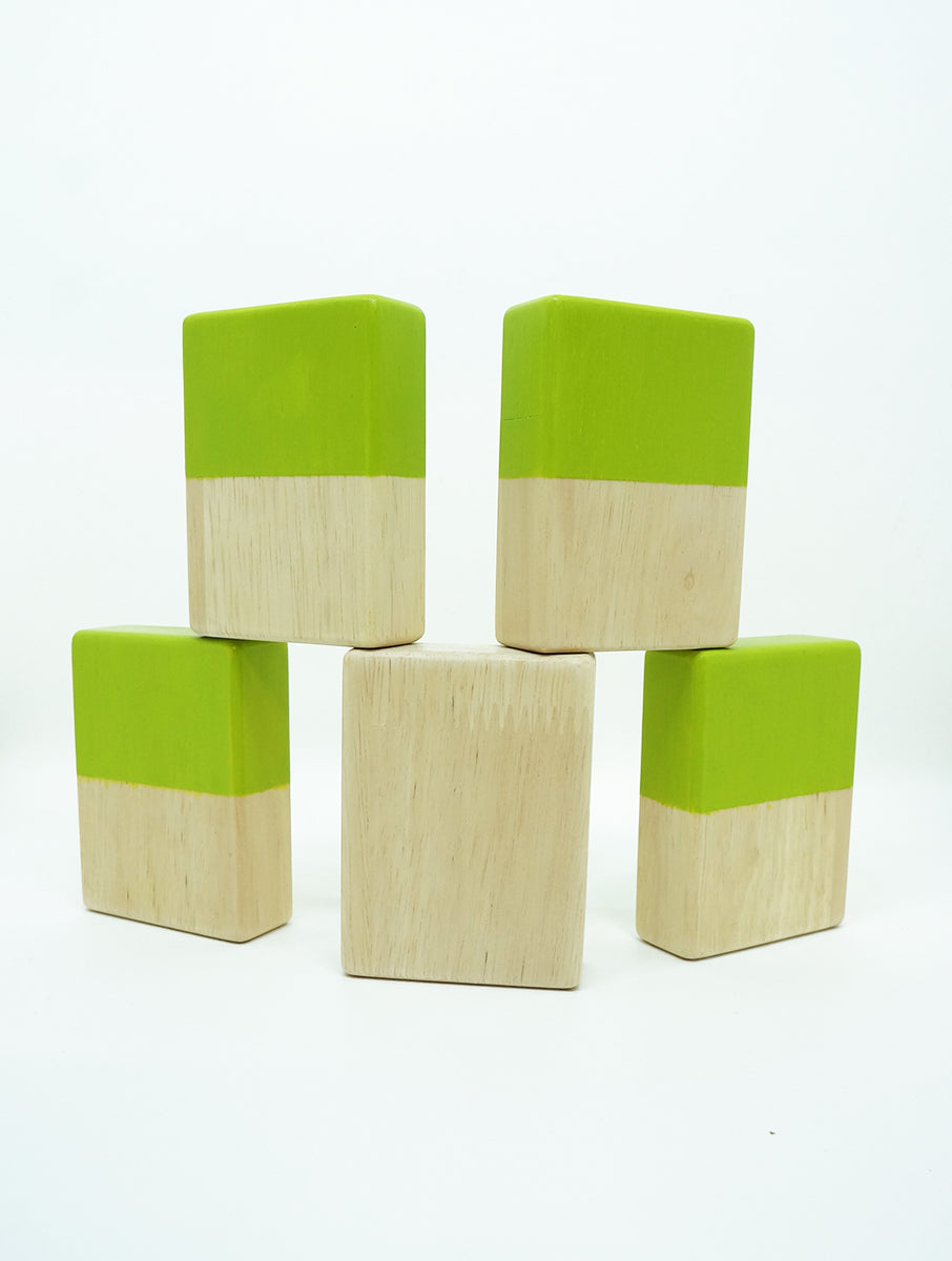 SIMPLE BLOCKS I 25 pc wooden block set I best for open-ended play & spatial learning I Unique wooden toy for 2 years+
