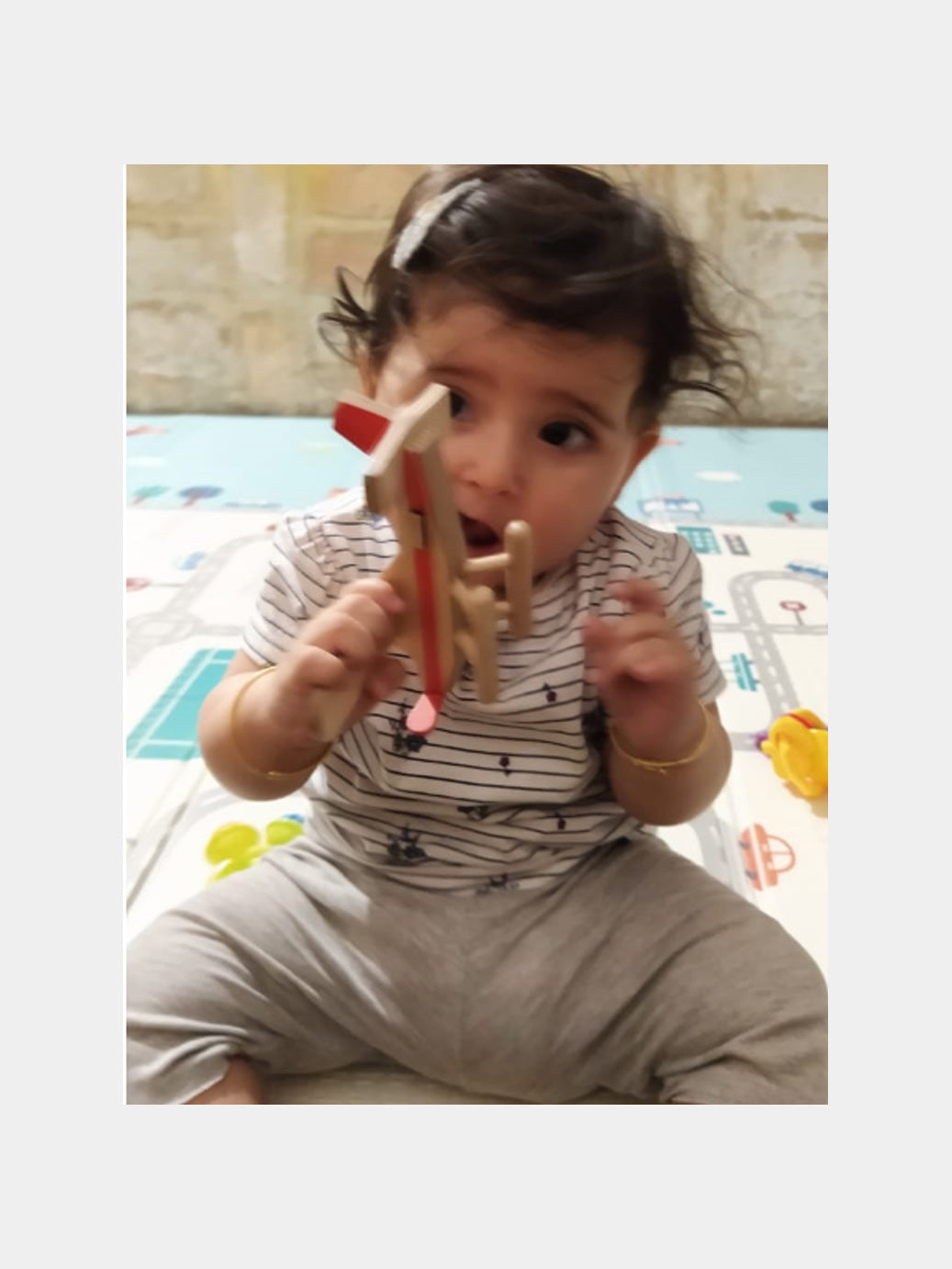 AMELIA, the Airplane I wooden toy plane I vehicle toy for open ended play I 12 months+