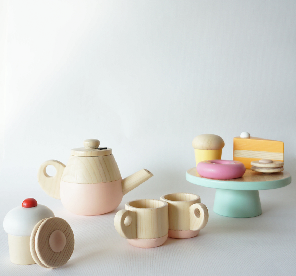 TEA PARTY Bundle - Tilly Teapot + Sweetie Pie dessert box set ( 10 pieces)