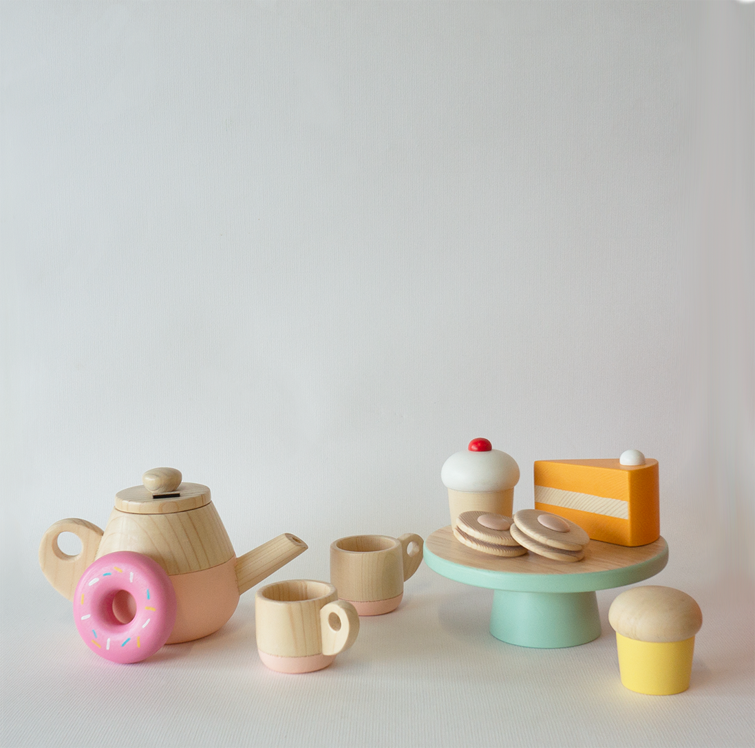 TEA PARTY Bundle - Tilly Teapot + Sweetie Pie dessert box set ( 10 pieces)