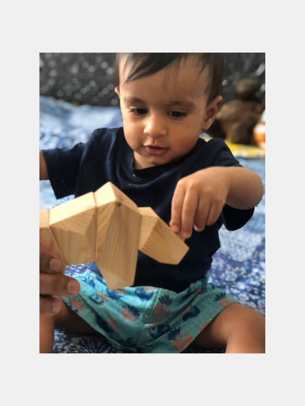 RON, the Rhino I Wooden Magnetic puzzle for building focus & concentration I Good for cognitive development I 3 years+