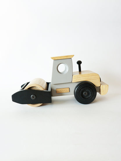 DRAKE - Road roller  ( Grey ) I wooden construction toy for open ended & free play I good for gifting I